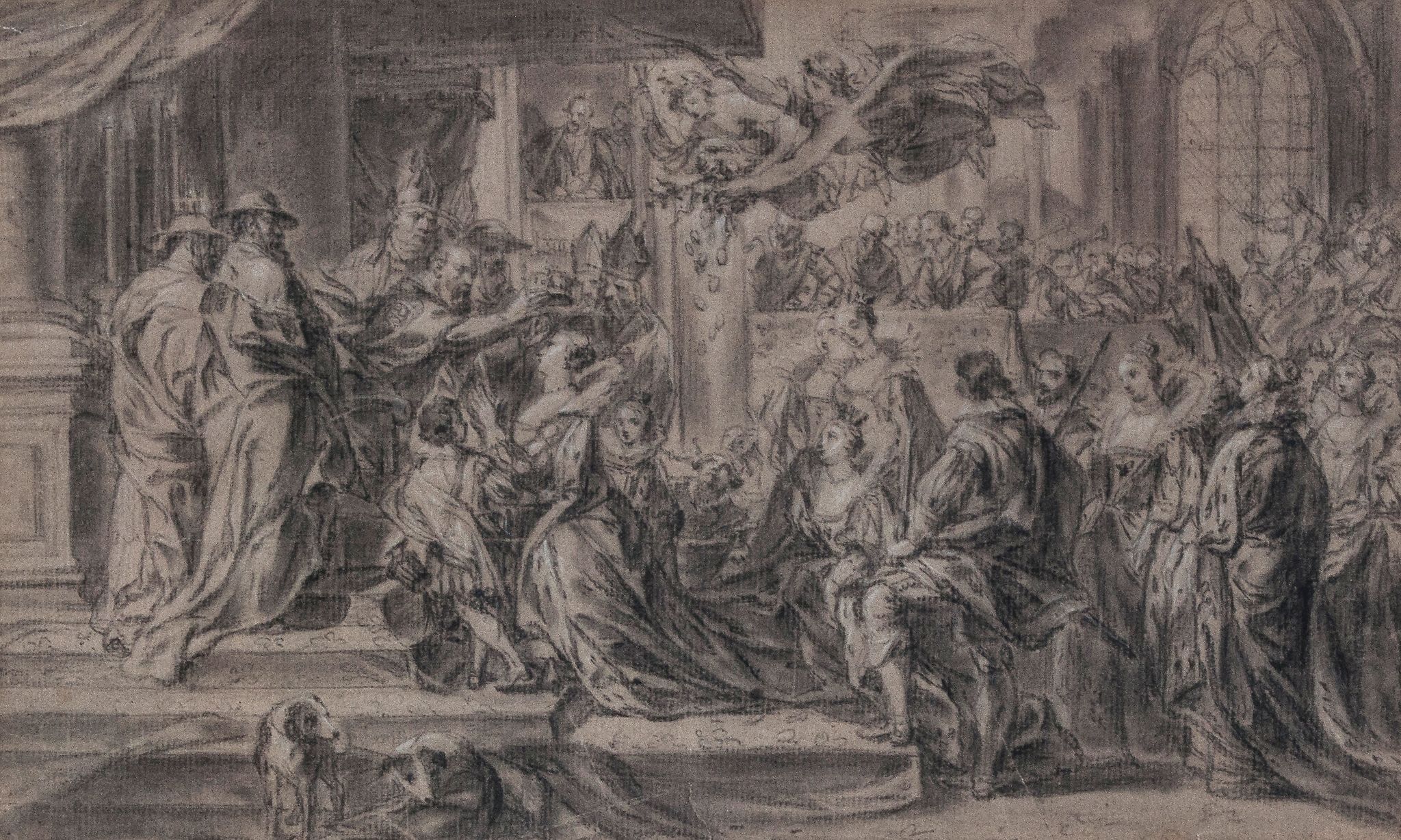 Circle of Benjamin West (1738-1820) - Coronation of Marie de' Medici in St. Denis; [?] Medea - Image 2 of 2