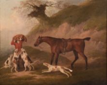 John Nost Sartorius (1759-1828) - The whipper in bringing up the fox hounds; The death A pair, oil