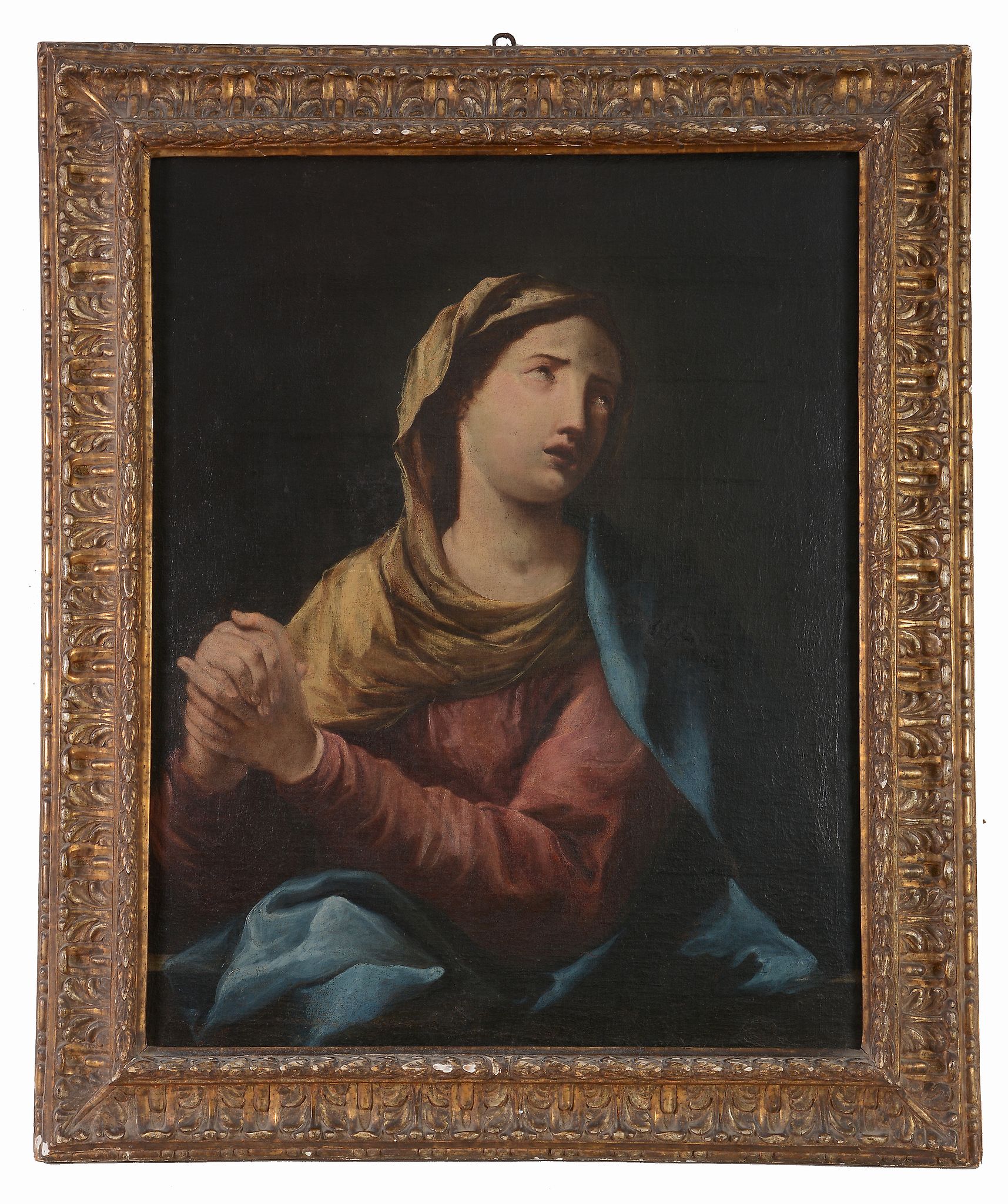Manner of Guido Reni (1575-1642) - The Penitent Magdalene Oil on canvas 92 x 74 cm. (36 1/8 x 29 1/2 - Image 2 of 2