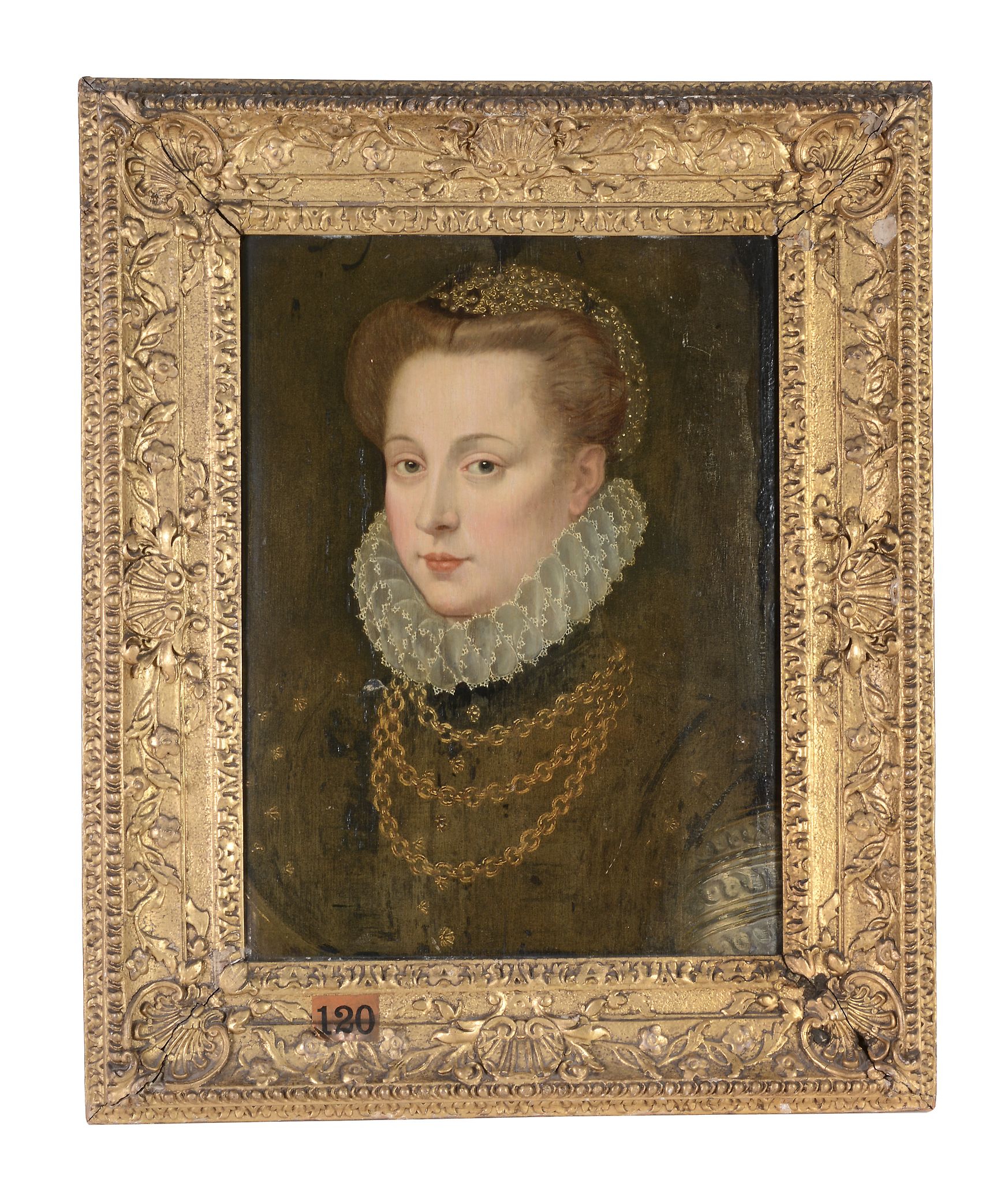 Circle of François Clouet (1522-1572) - Portrait of a lady, traditionally identified as Mary Queen - Image 2 of 2