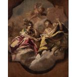 Attributed to Carlo Innocenzo Carlone (1686-1775) - An allegorical scene: A modello for a ceiling