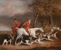 James Barenger (1780-1831) - Lord Derby's Foxhounds Oil on canvas Signed and dated   1809   lower
