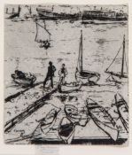 Theodore Casimir Roussel (1847-1926) - Pleasure Boats, Chelsea Etching and drypoint, with light
