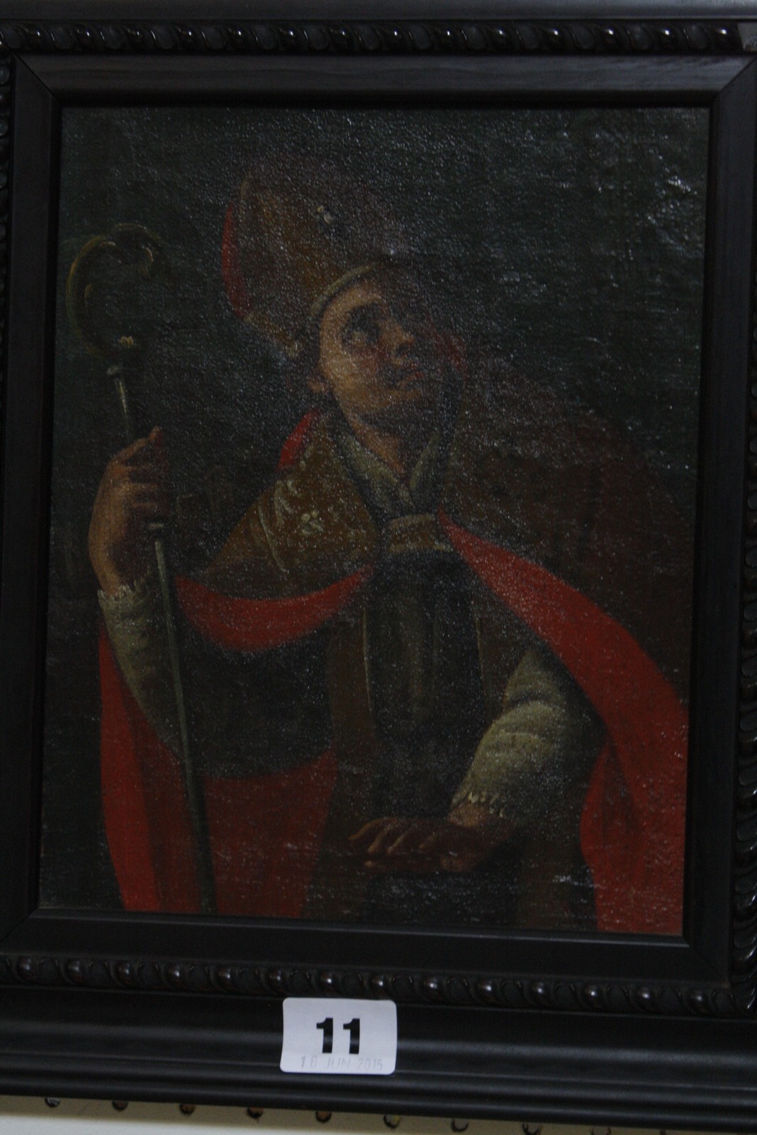 Continental School (19th Century) Church dignitary Oil on board Unsigned 22cm x 18cm