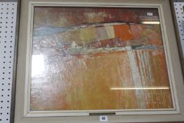 Alexander Merrie Hardie, RWA (1910-1989) Abstract landscape Oil on canvas 50cm x 60cm