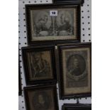 Six various engravings to include 'The Emblematical Representation of November' -6 Best Bid