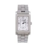 Baume & Mercier, Hampton, A rectangular stainless steel bracelet watch, no.3108324, circa 2000, oval