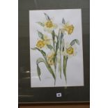Sue Ellen Wilder (20th Century) Daffodils Watercolour Signed lower left 51.5cm x 35cm