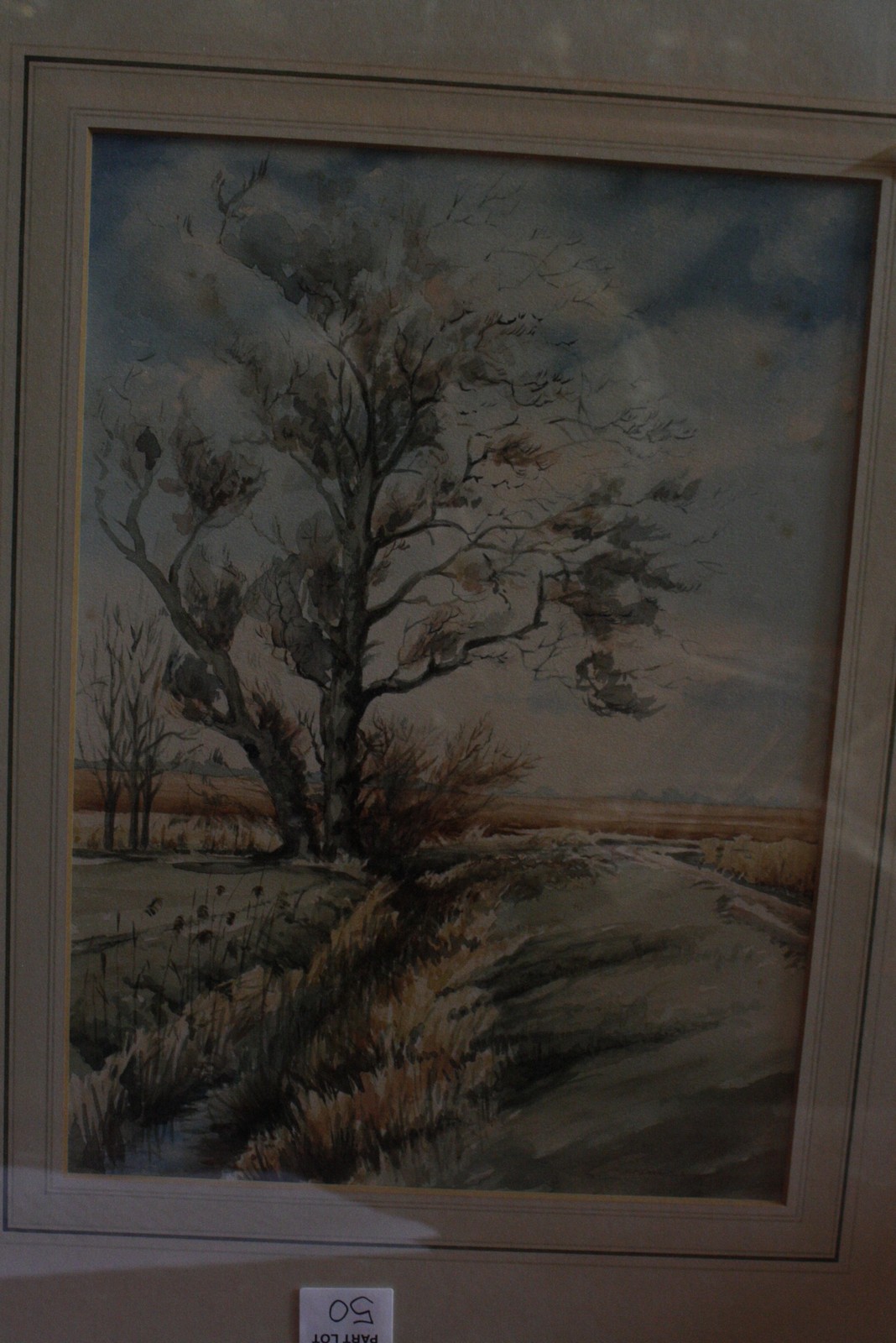 A small quantity of assorted picture and prints, including an early 20th century landscape, oil on