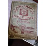 'The District Map of Greater London and Environs', first edition 1902, Sampson Low, Marston &