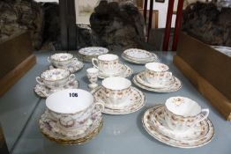 A Dresden part tea service and other tea-ware