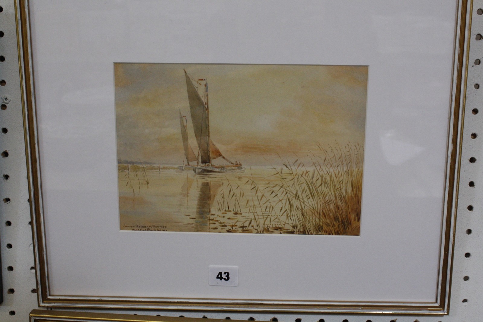 W. Leslie Rackham (1869-1944) Riverside scenes Watercolours Signed lower left 17cm x 25.5cm