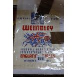 England v Wales 13th April 1940 Football programme, Empire Stadium Wembly