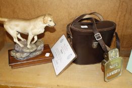 A quantity of collectable items to include an Albany Fine China model of a Labrador (yellow), with