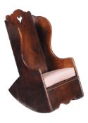 A mahogany child's rocking chair , first quater 19th century  A mahogany child's rocking chair  ,