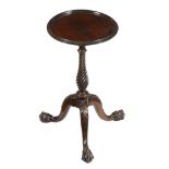 A mahogany wine table in George III style, 19th century  A mahogany wine table in George III