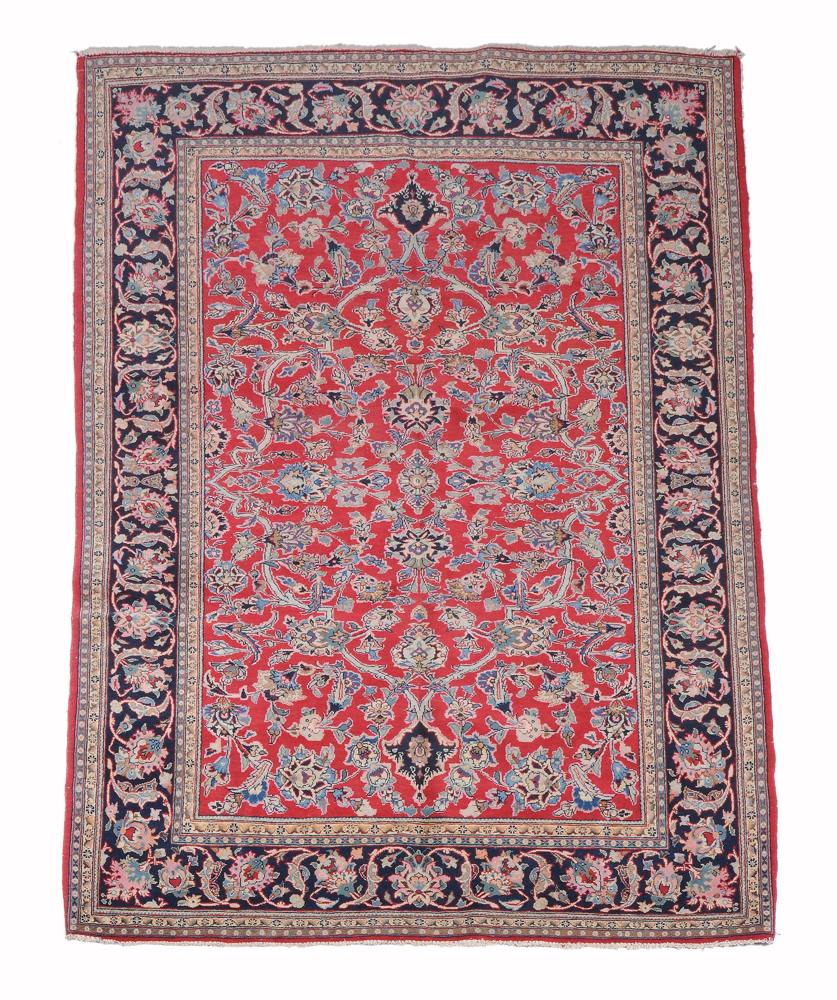 A Kashan rug, approximately 209 x 137cm  A Kashan rug,   approximately 209 x 137cm