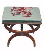 A W illiam IV rosewood x-frame stool , circa 1835  A  W illiam IV rosewood x-frame stool ,   circa
