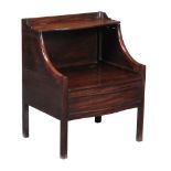 A George III bedside commode , circa 1770  A George III bedside commode  , circa 1770, the three