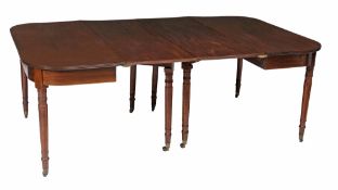 A Regency mahogany dining table , circa 1815  A Regency mahogany dining table  , circa 1815, the top