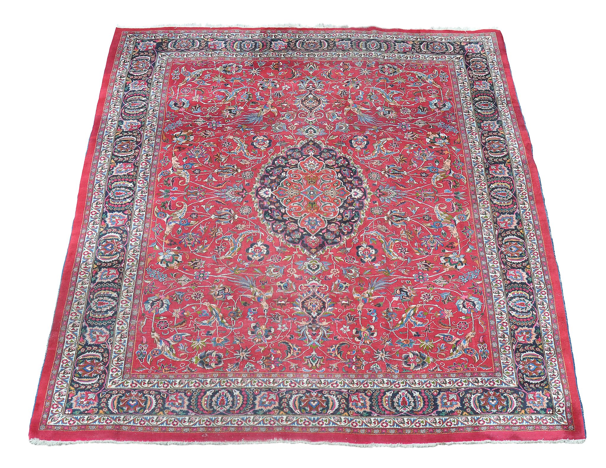 A Meshed carpet , approximately 433 x 368cm  A Meshed carpet , approximately 433 x 368cm Please