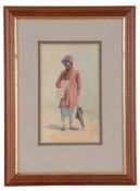 Anglo-Indian School (19th Century) - A portrait of a gentleman Watercolour over graphite, on laid