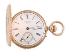 Henry Capt, an 18 carat gold keyless wind full hunter pocket watch, no. 25189, Swiss lever