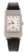 Tavannes, ref. 1134, an 18 carat white gold wristwatch, no. 0828599, manual wind movement, 15