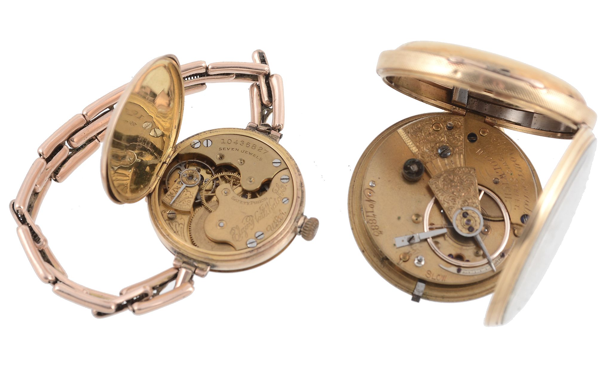 R. Townsend, an 18 carat gold open face pocket watch, no. 83, hallmarked Chester 1874, English - Image 2 of 2