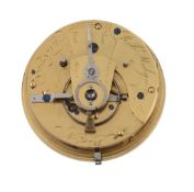 Robert Molyneux, an English duplex fusee movement, no. 721, with compensated balance, diamond