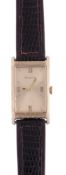 Bulova, ref. 2842, a rolled gold rectangular wristwatch, no. F947262, manual wind movement, 17