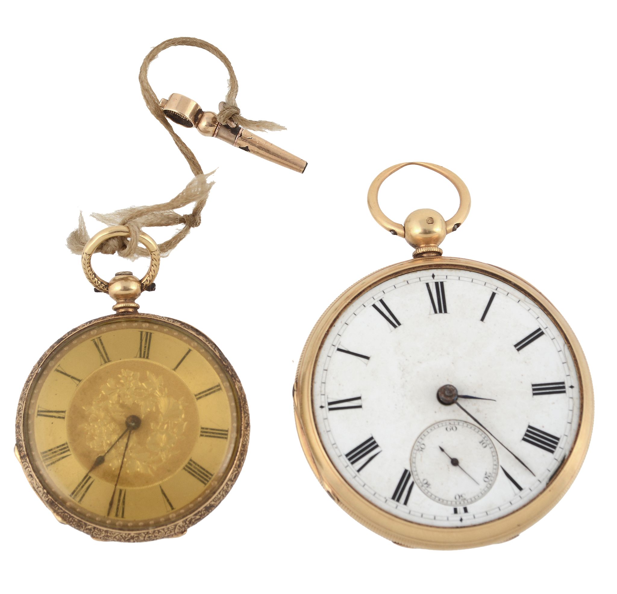 Henry Graham, an 18 carat gold open face pocket watch, hallmarked London 1859, an English lever