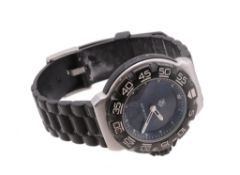 Tag Heuer, ref. CAC111D, a stainless steel quartz wristwatch with alarm, no. CM5387, quartz