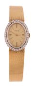 Kutchinsky, a lady's 18 carat gold and diamond cocktail watch, import mark for London 1989, Swiss