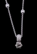 A diamond necklace by Carrera y Carrera, the brilliant cut diamonds in spectacle link settings on a