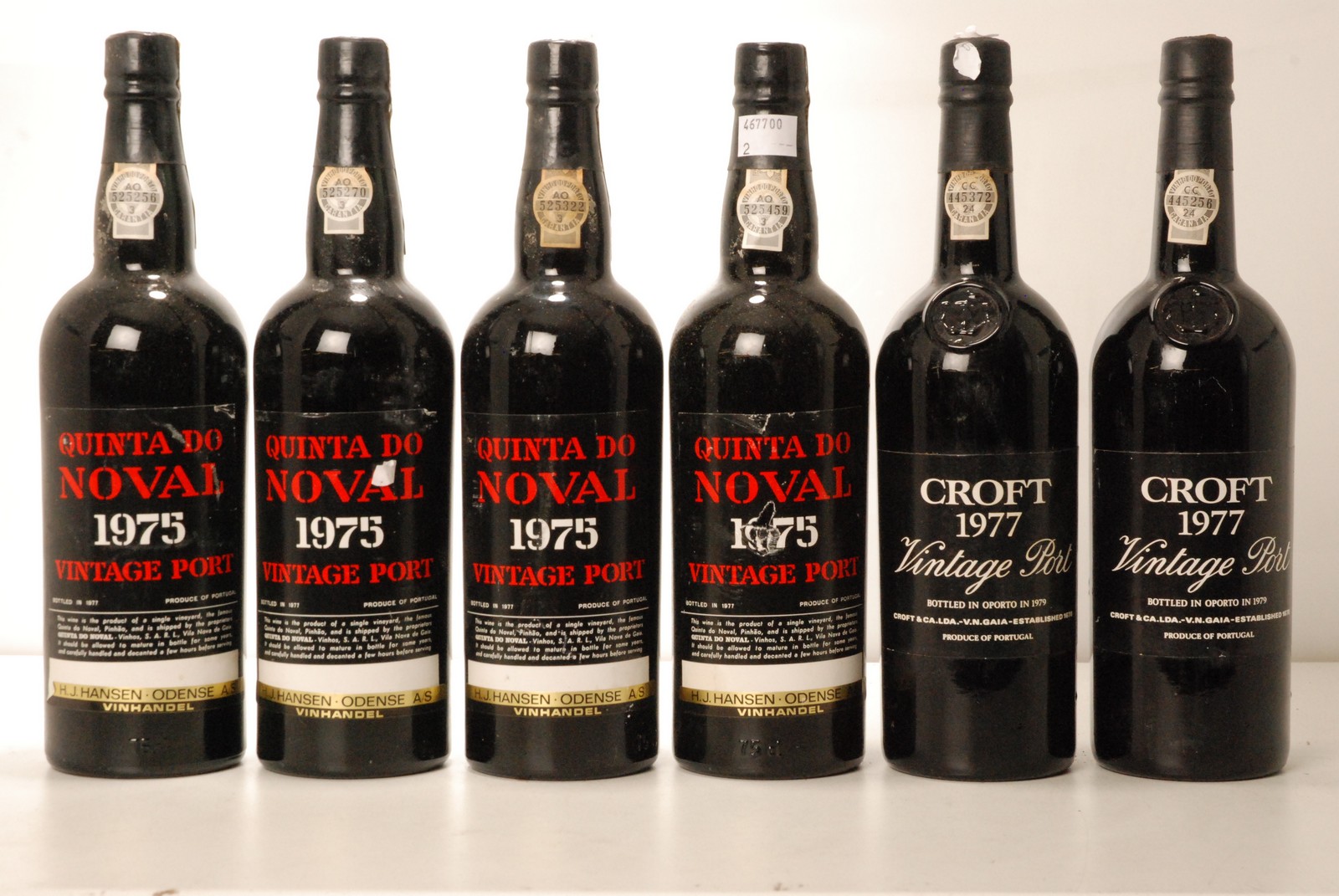 Croft Vintage Port 1977 2 bts Quinta do Noval 1974 4 bts Croft Vintage Port...  Croft Vintage Port