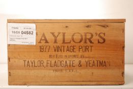 Taylor's Vintage Port 1977 12 bts OWC  Taylor's Vintage Port 1977  12 bts OWC
