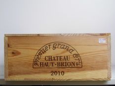 Chateau Haut Brion 2010 Pessac Leognan 12 bts OWC IN BOND  Chateau Haut Brion 2010 Pessac Leognan 12