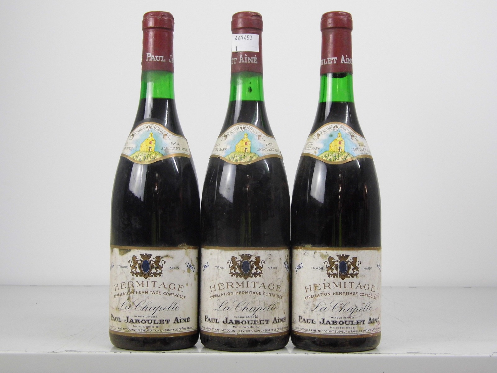 Hermitage La Chapelle 1982 Jaboulet 3 bts  Hermitage La Chapelle 1982   Jaboulet  3 bts