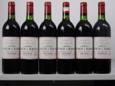 Chateau Lynch Bages 1982 Pauillac 6 bts
NB There are 6 bottles in this lot NOT 5
