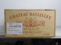 Chateau Batailley 2008 Pauillac 12 bts OWC  Chateau Batailley 2008  Pauillac 12 bts OWC