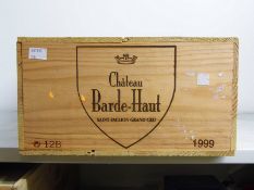 Chateau Barde Haut 1999 Saint Emilion GCC 12 bts OWC IN BOND  Chateau Barde Haut 1999 Saint