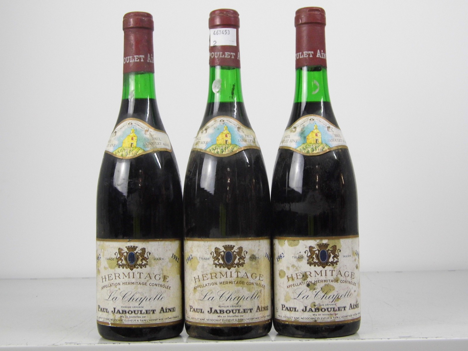 Hermitage La Chapelle 1982 Jaboulet 3 bts  Hermitage La Chapelle 1982   Jaboulet  3 bts