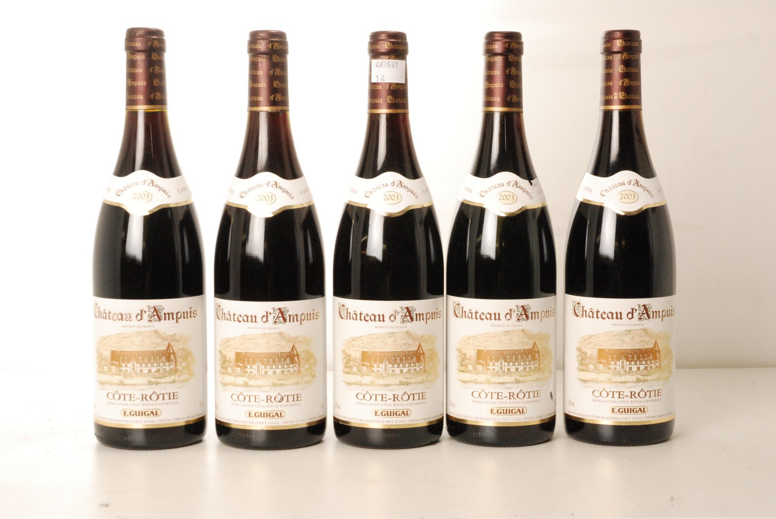 Cote-Rotie Chateau d'Ampuis 2003 Etienne Guigal 5 bts IN BOND  Cote-Rotie Chateau d'Ampuis 2003