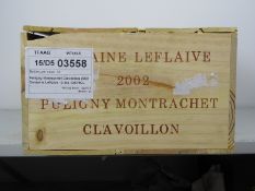 Puligny Montrachet 1er Cru Clavoillon 2002 Domaine Leflaive 12 bts  Puligny Montrachet 1er Cru
