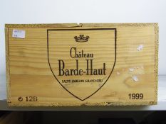 Chateau Barde Haut 1999 Saint Emilion GCC 12 bts OWC IN BOND  Chateau Barde Haut 1999 Saint