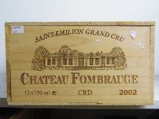 Chateau Fombrauge 2002 Saint Emilion GCC 12 bts OWC IN BOND  Chateau Fombrauge 2002 Saint Emilion