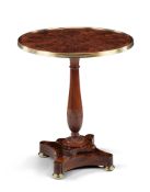 A Directoire Occasional Table France circa 1800, the top with radiating veneers from an inlaid