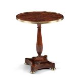 A Directoire Occasional Table France circa 1800, the top with radiating veneers from an inlaid