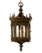 A Pair of Renaissance Revival Hanging Lanterns England circa 1880, in the Renaissance style, each